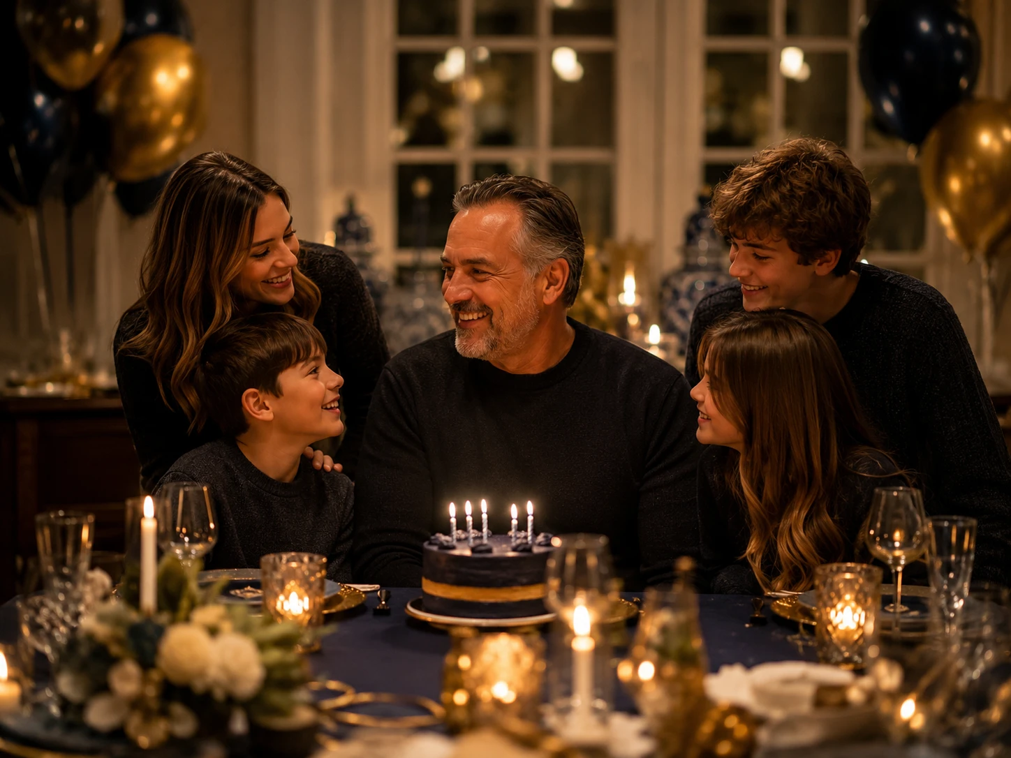 Family birthday dinner memory